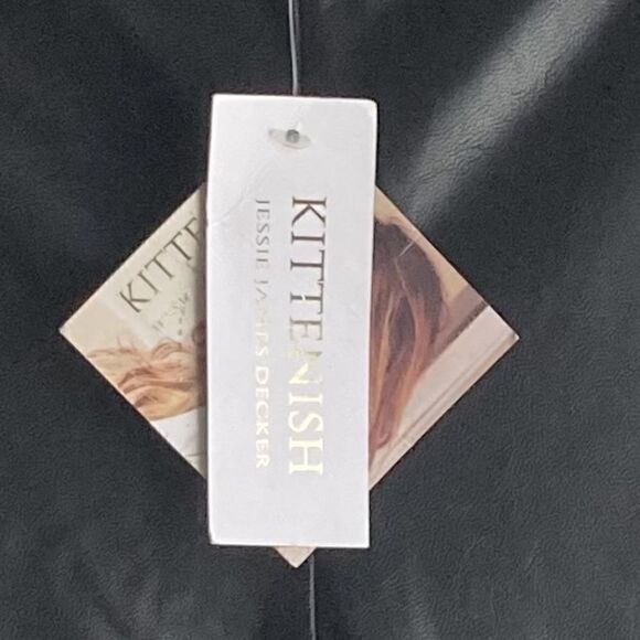 Kittenish Women's Faux Leather Leggings Black NWT - Picture 3 of 3